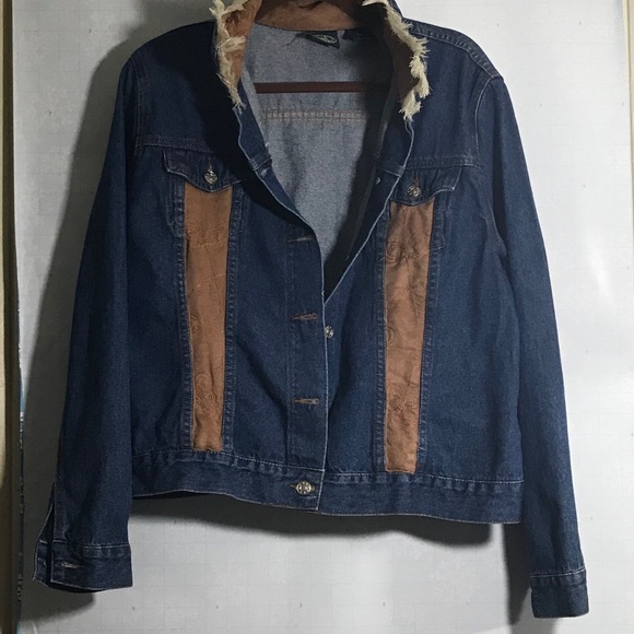 A3❄️Lighthouse jean jacket some Suede - Picture 7 of 8